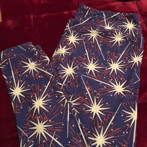 LuLaRoe TC Firework Leggings